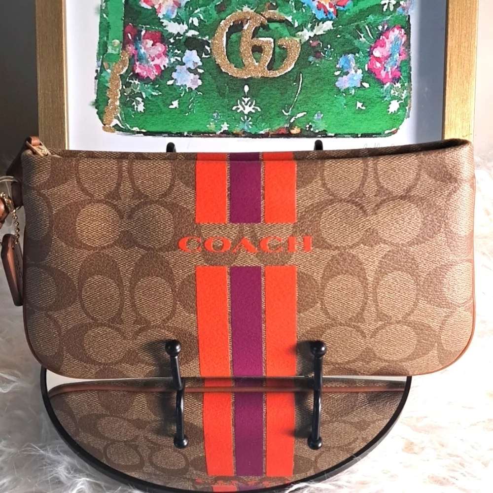 Coach NWTs Varsity Large Wristlet
